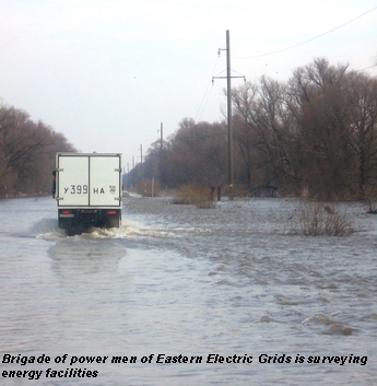 Spring flood has not led to any breaks in operation of energy facilities of Moscow United Electric Grid Company