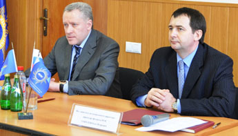 Konovalov, A.P., the Director General of JSC “MOESK”, introduced new top managers of the enterprise to the SEG team