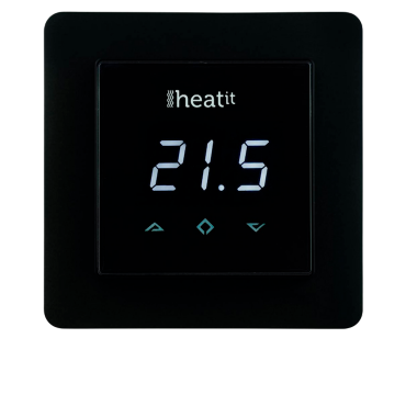 Чёрная панель для термостата теплого пола Heatit Z-TRM3