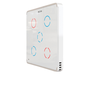 Выключатель пятиканальный Heltun (белая панель, белая рамка)